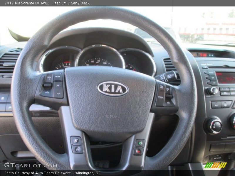 Titanium Silver / Black 2012 Kia Sorento LX AWD
