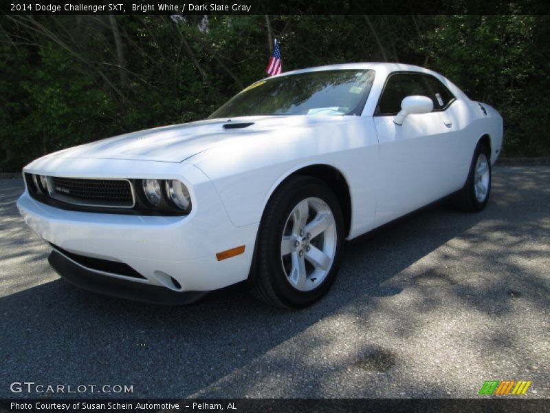Bright White / Dark Slate Gray 2014 Dodge Challenger SXT