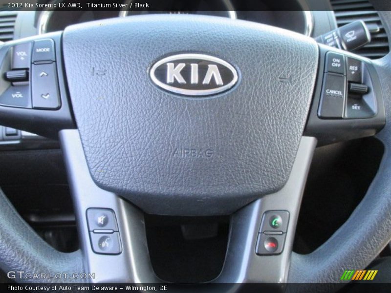 Titanium Silver / Black 2012 Kia Sorento LX AWD