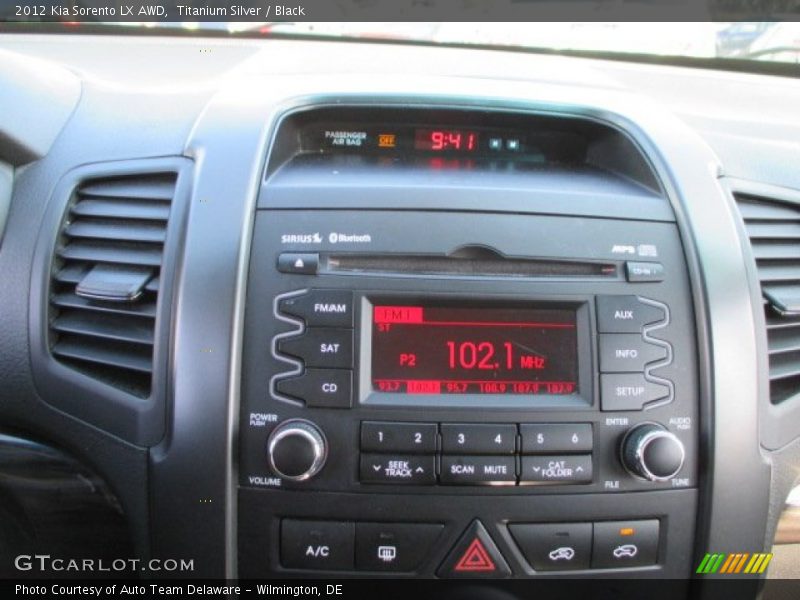 Titanium Silver / Black 2012 Kia Sorento LX AWD