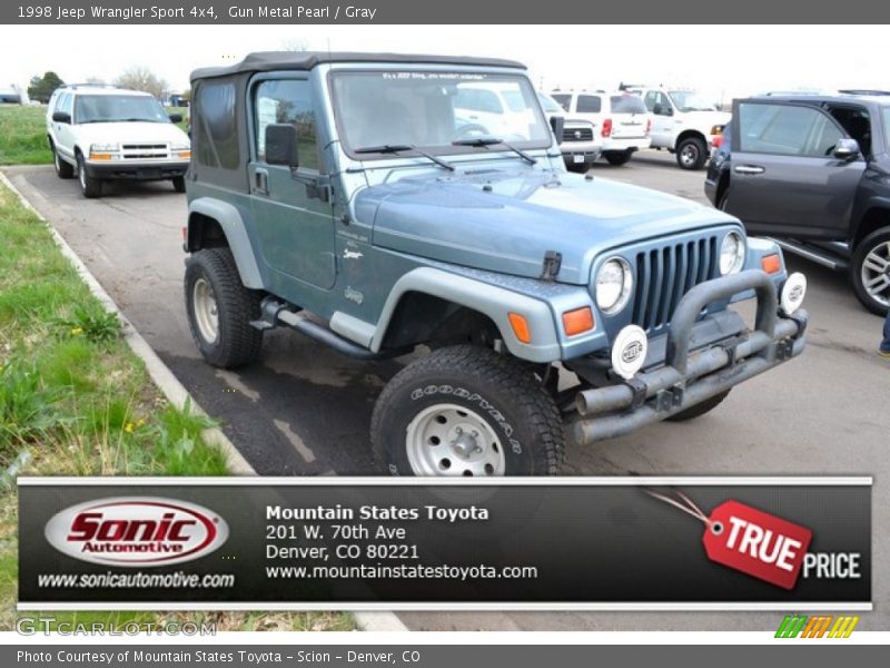Gun Metal Pearl / Gray 1998 Jeep Wrangler Sport 4x4