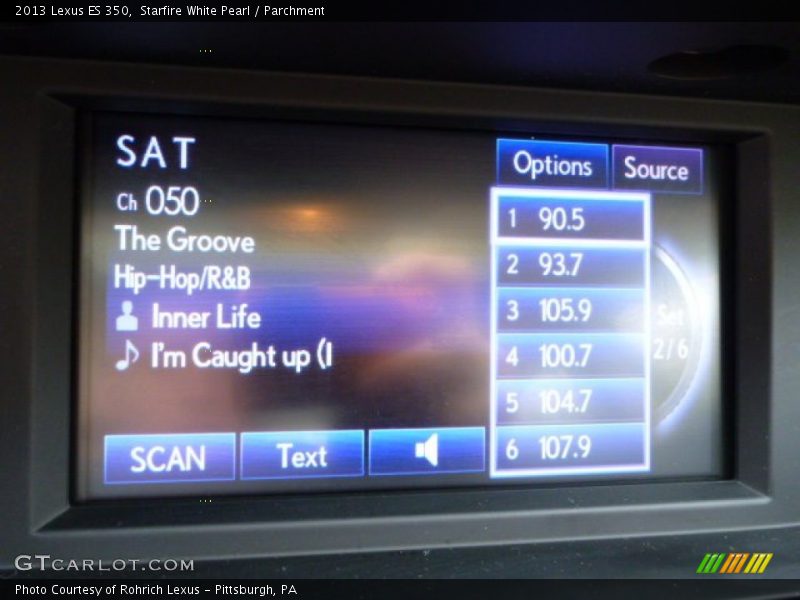 Starfire White Pearl / Parchment 2013 Lexus ES 350
