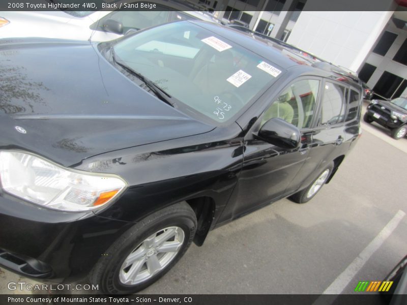 Black / Sand Beige 2008 Toyota Highlander 4WD