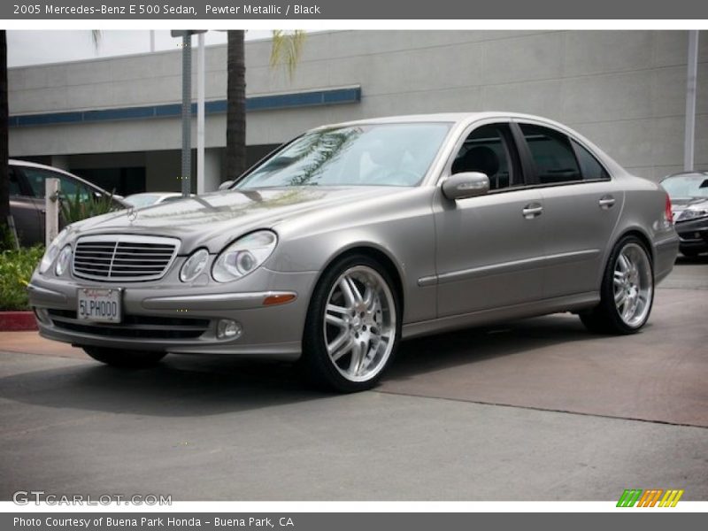 Pewter Metallic / Black 2005 Mercedes-Benz E 500 Sedan