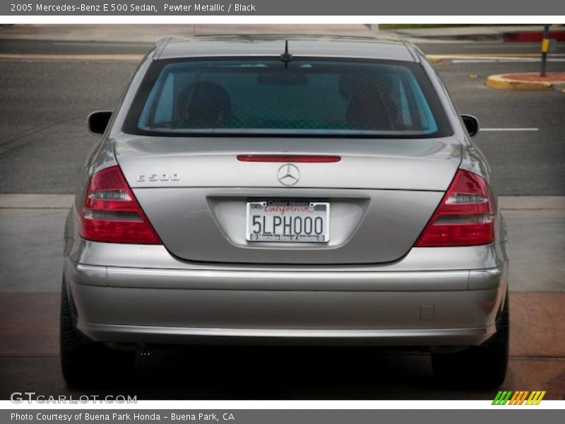 Pewter Metallic / Black 2005 Mercedes-Benz E 500 Sedan