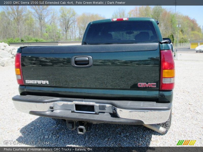 Polo Green Metallic / Dark Pewter 2003 GMC Sierra 1500 SLE Extended Cab 4x4