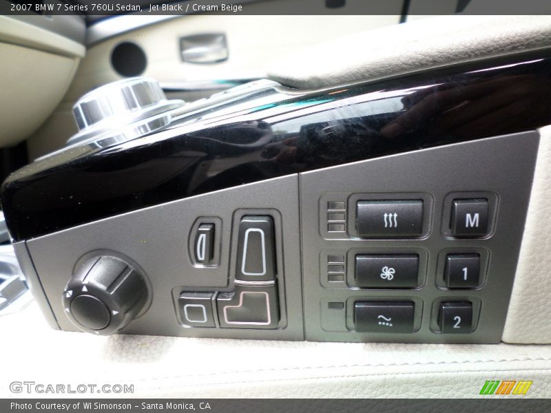Controls of 2007 7 Series 760Li Sedan