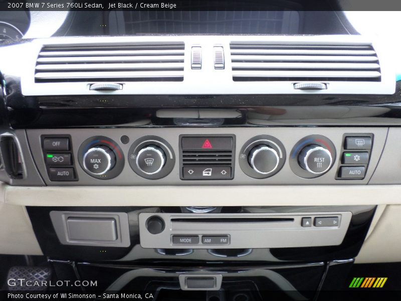 Controls of 2007 7 Series 760Li Sedan