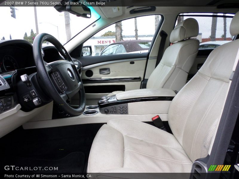 Front Seat of 2007 7 Series 760Li Sedan