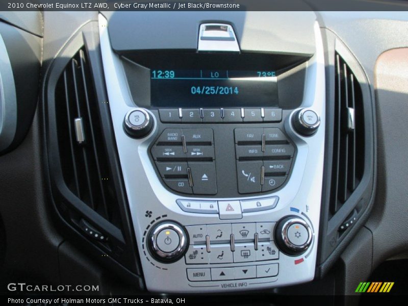 Cyber Gray Metallic / Jet Black/Brownstone 2010 Chevrolet Equinox LTZ AWD