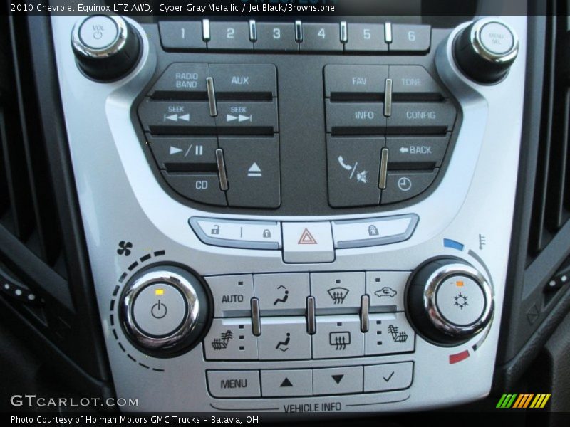 Cyber Gray Metallic / Jet Black/Brownstone 2010 Chevrolet Equinox LTZ AWD