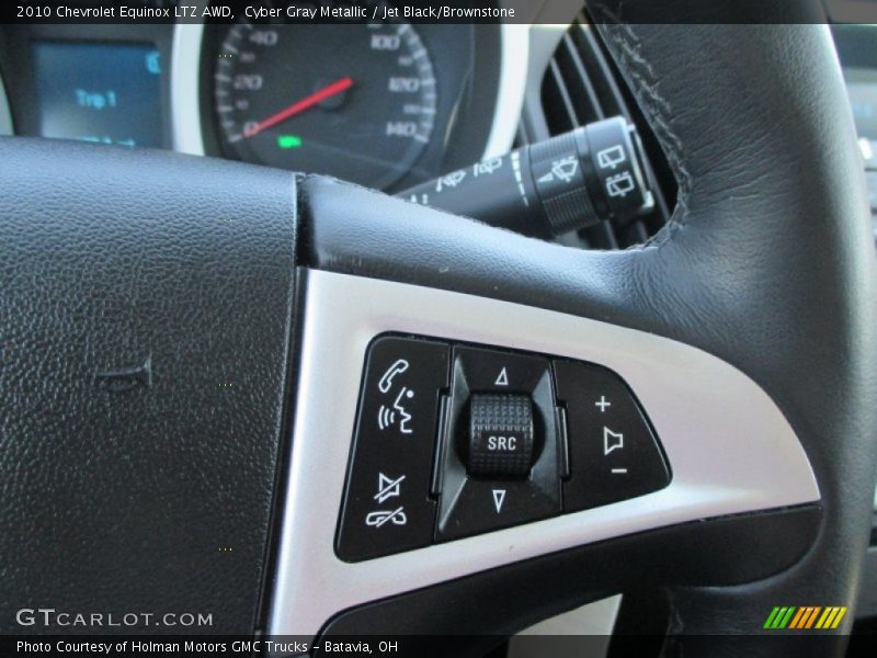 Cyber Gray Metallic / Jet Black/Brownstone 2010 Chevrolet Equinox LTZ AWD