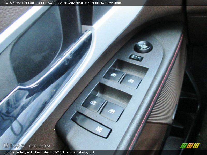 Cyber Gray Metallic / Jet Black/Brownstone 2010 Chevrolet Equinox LTZ AWD