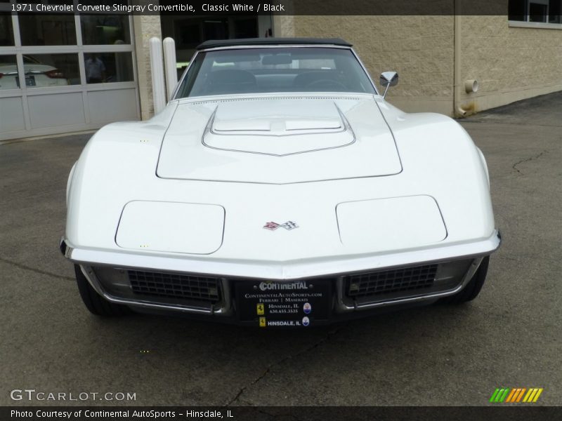 Classic White / Black 1971 Chevrolet Corvette Stingray Convertible