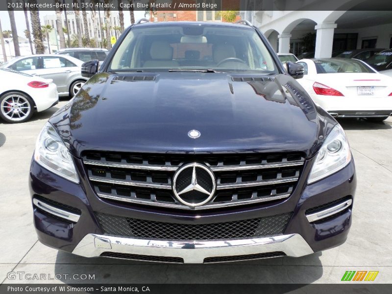 Capri Blue Metallic / Almond Beige 2012 Mercedes-Benz ML 350 4Matic