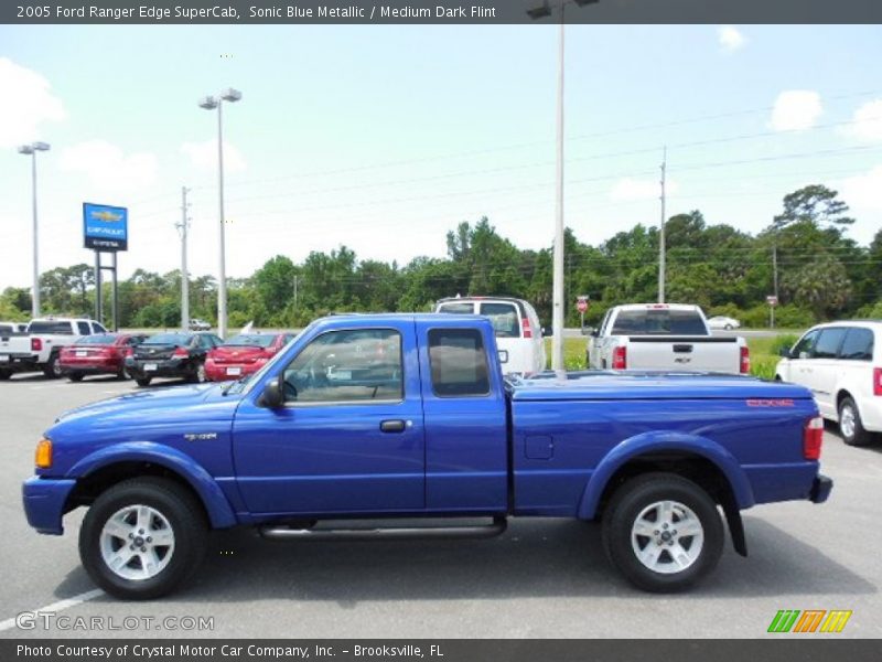 Sonic Blue Metallic / Medium Dark Flint 2005 Ford Ranger Edge SuperCab