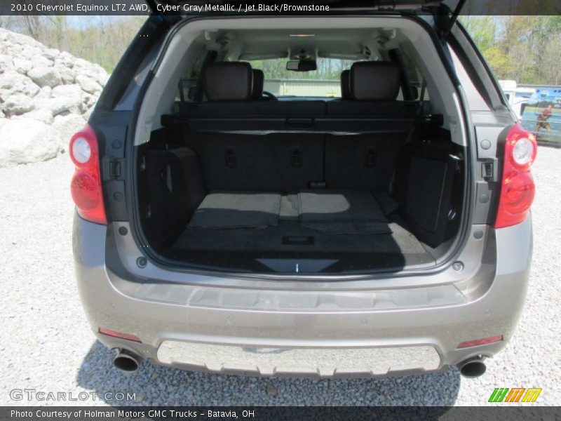 Cyber Gray Metallic / Jet Black/Brownstone 2010 Chevrolet Equinox LTZ AWD