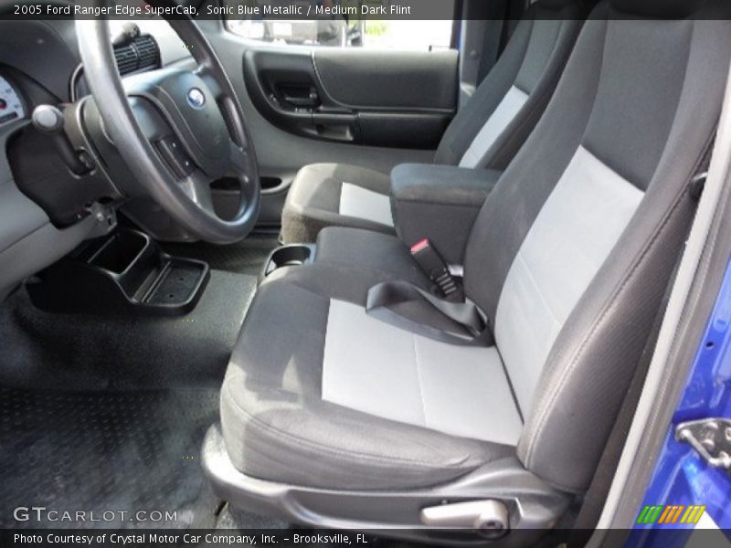 Sonic Blue Metallic / Medium Dark Flint 2005 Ford Ranger Edge SuperCab