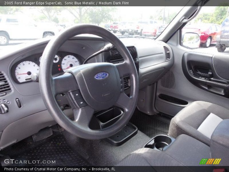 Sonic Blue Metallic / Medium Dark Flint 2005 Ford Ranger Edge SuperCab