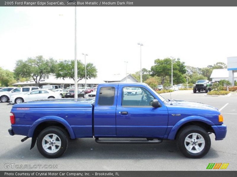 Sonic Blue Metallic / Medium Dark Flint 2005 Ford Ranger Edge SuperCab