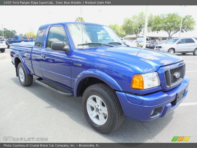 Sonic Blue Metallic / Medium Dark Flint 2005 Ford Ranger Edge SuperCab