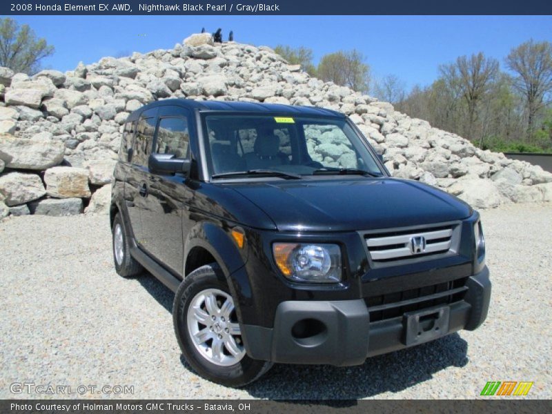 Nighthawk Black Pearl / Gray/Black 2008 Honda Element EX AWD