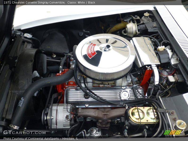 Classic White / Black 1971 Chevrolet Corvette Stingray Convertible