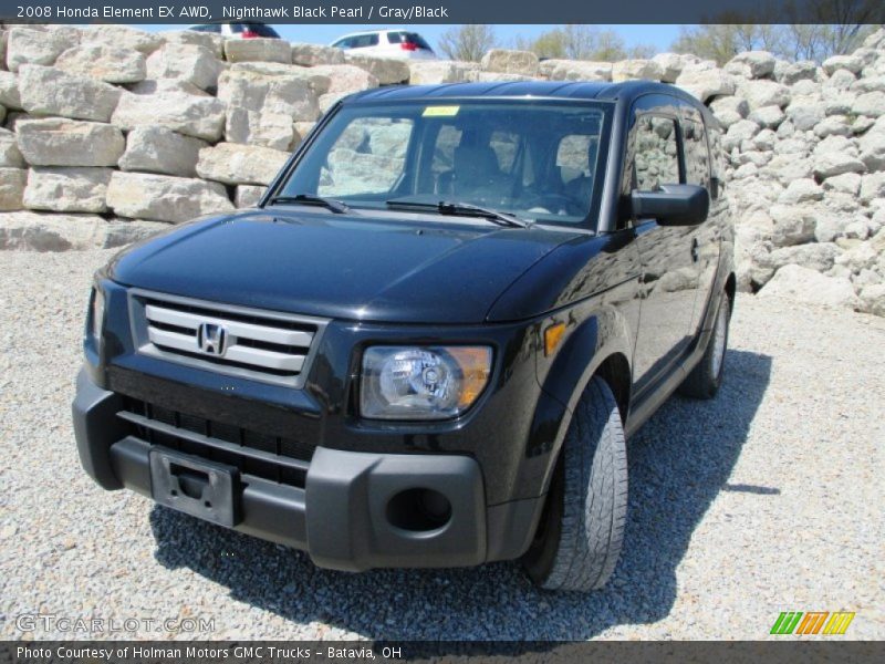 Nighthawk Black Pearl / Gray/Black 2008 Honda Element EX AWD