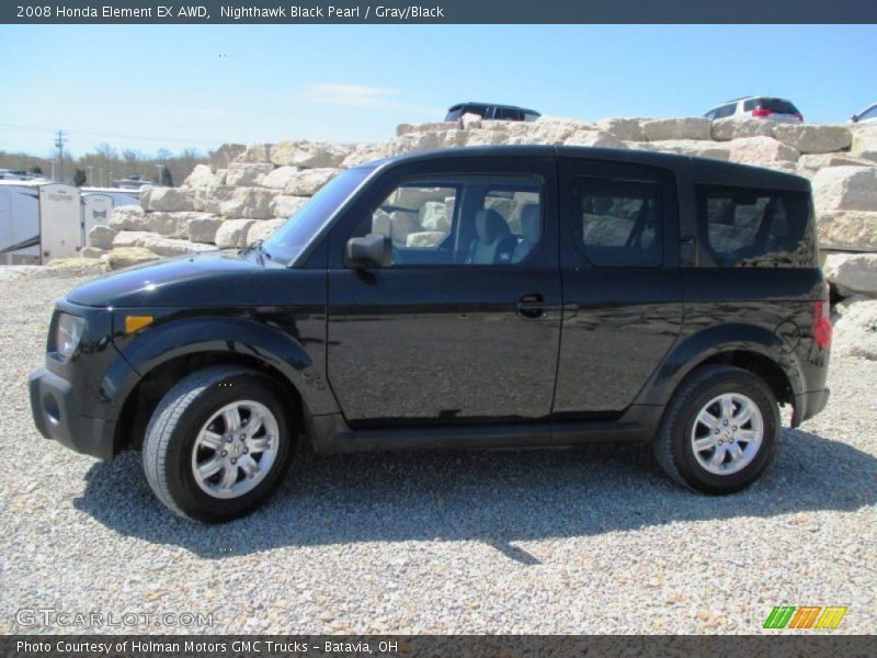 Nighthawk Black Pearl / Gray/Black 2008 Honda Element EX AWD