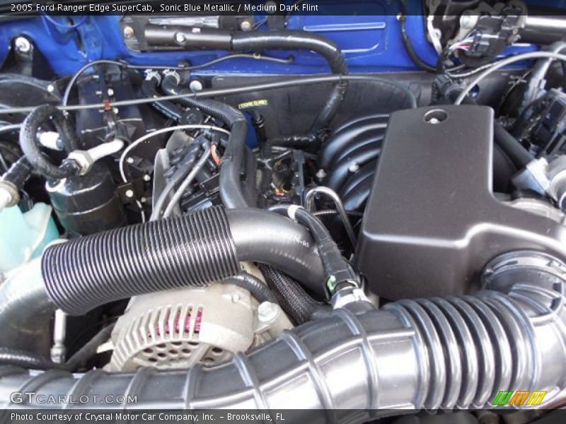 Sonic Blue Metallic / Medium Dark Flint 2005 Ford Ranger Edge SuperCab