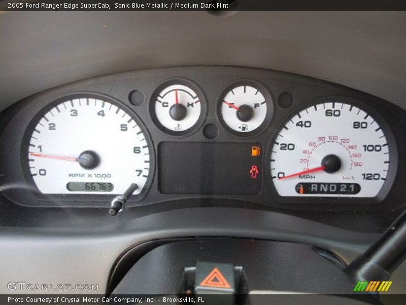 Sonic Blue Metallic / Medium Dark Flint 2005 Ford Ranger Edge SuperCab