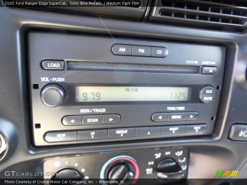 Sonic Blue Metallic / Medium Dark Flint 2005 Ford Ranger Edge SuperCab