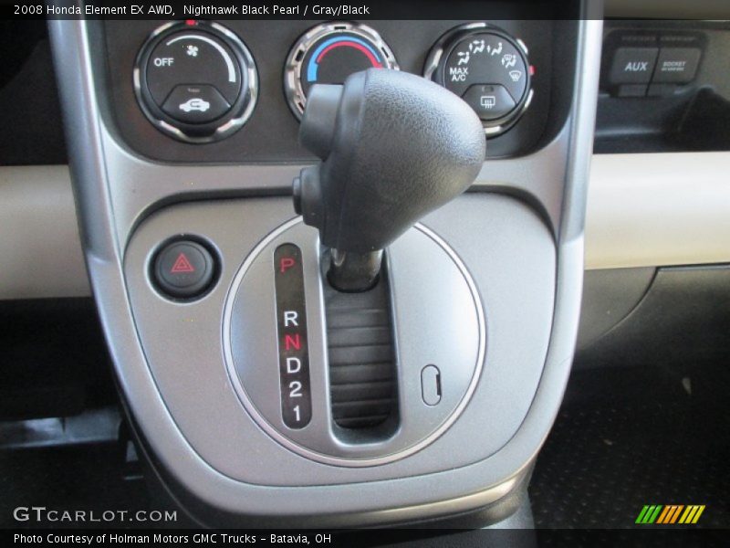 Nighthawk Black Pearl / Gray/Black 2008 Honda Element EX AWD