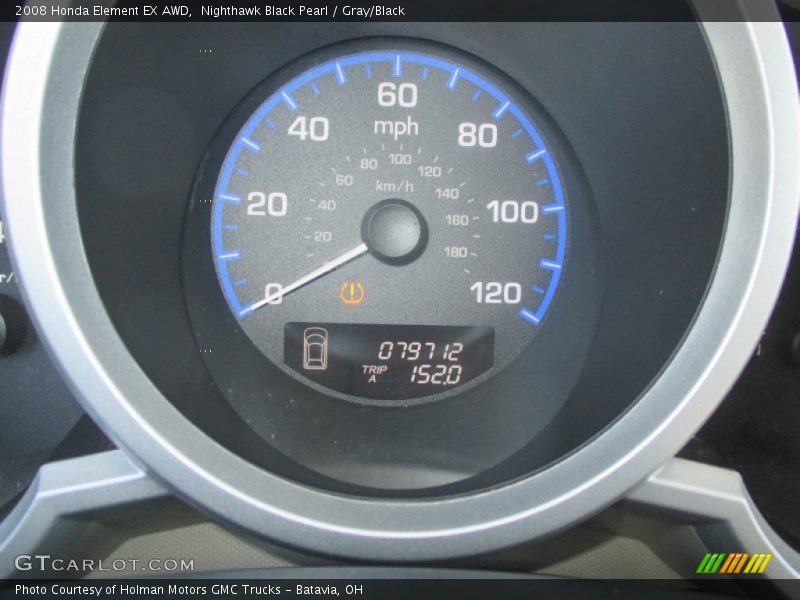 Nighthawk Black Pearl / Gray/Black 2008 Honda Element EX AWD