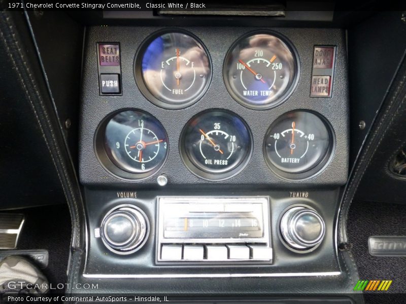  1971 Corvette Stingray Convertible Stingray Convertible Gauges