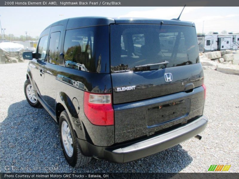 Nighthawk Black Pearl / Gray/Black 2008 Honda Element EX AWD