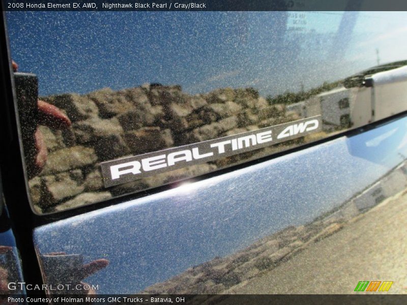 Nighthawk Black Pearl / Gray/Black 2008 Honda Element EX AWD