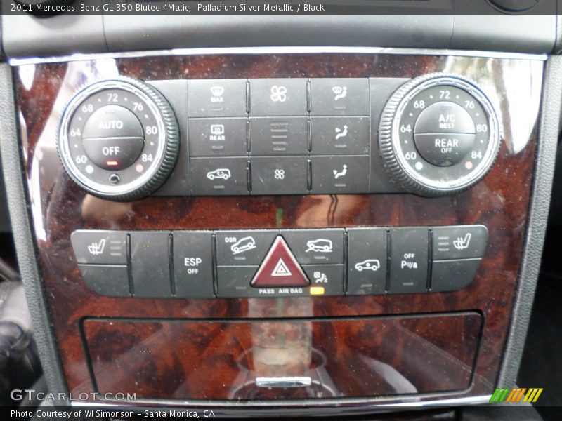 Palladium Silver Metallic / Black 2011 Mercedes-Benz GL 350 Blutec 4Matic