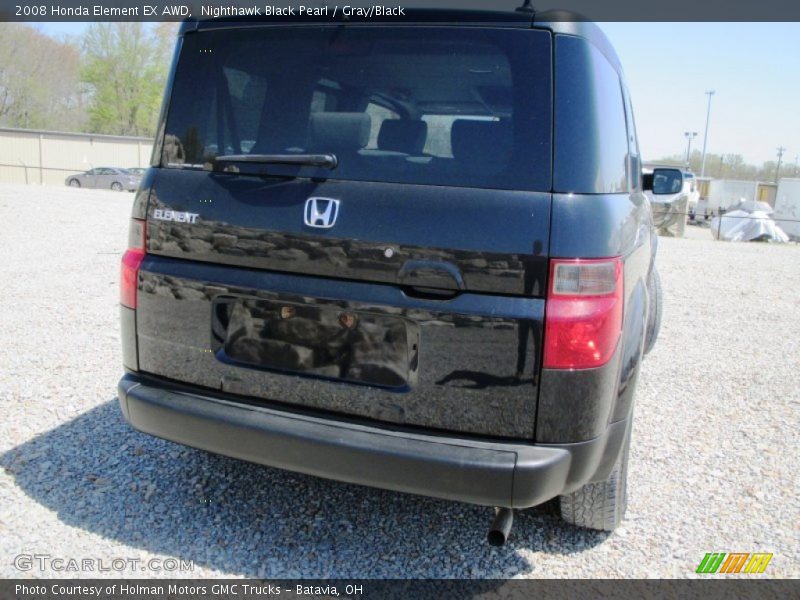 Nighthawk Black Pearl / Gray/Black 2008 Honda Element EX AWD
