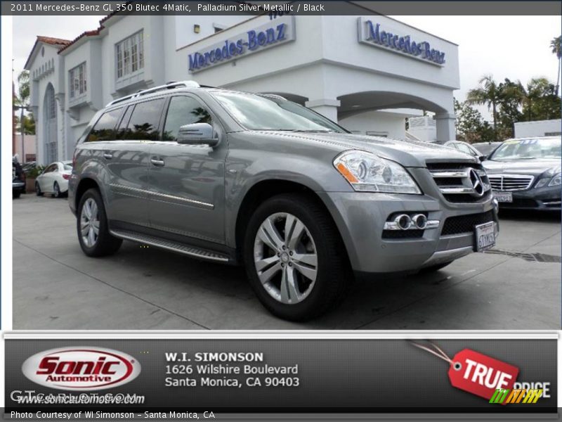 Palladium Silver Metallic / Black 2011 Mercedes-Benz GL 350 Blutec 4Matic