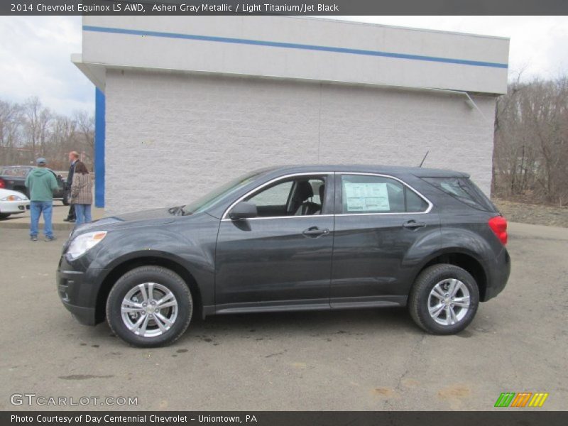 Ashen Gray Metallic / Light Titanium/Jet Black 2014 Chevrolet Equinox LS AWD