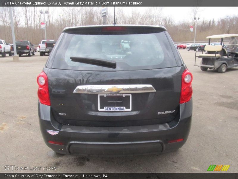 Ashen Gray Metallic / Light Titanium/Jet Black 2014 Chevrolet Equinox LS AWD