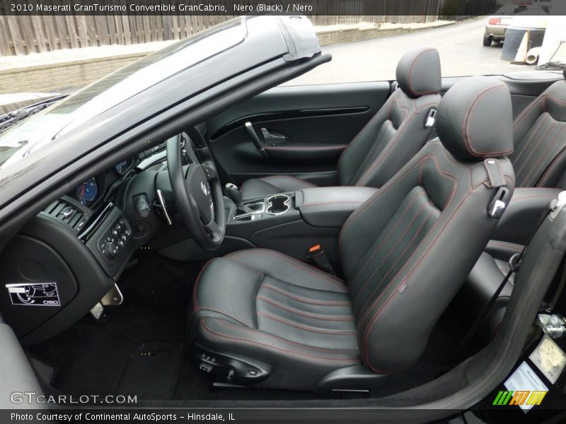 Front Seat of 2010 GranTurismo Convertible GranCabrio