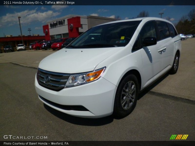 Taffeta White / Beige 2011 Honda Odyssey EX-L