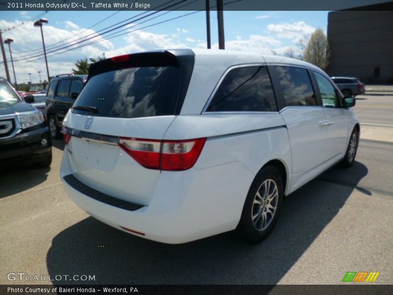 Taffeta White / Beige 2011 Honda Odyssey EX-L