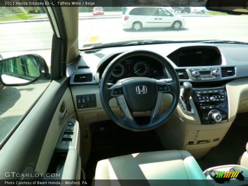 Taffeta White / Beige 2011 Honda Odyssey EX-L