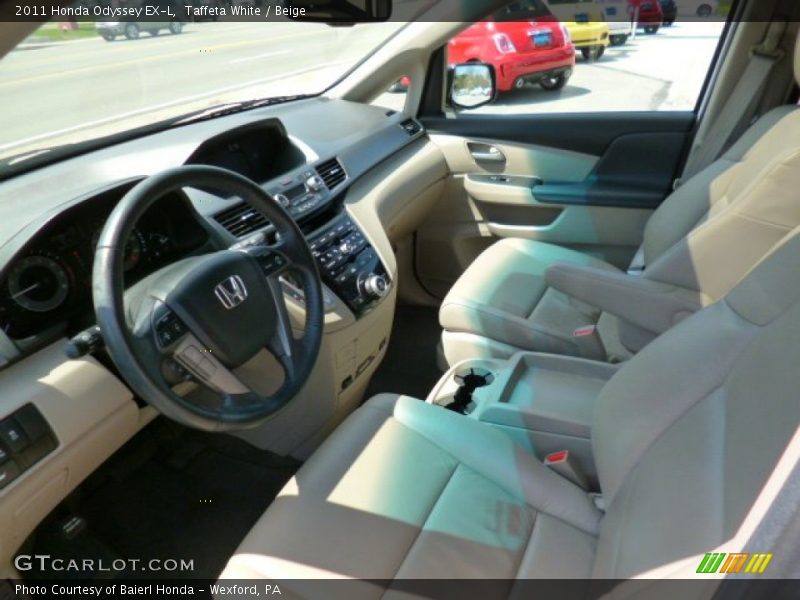 Taffeta White / Beige 2011 Honda Odyssey EX-L