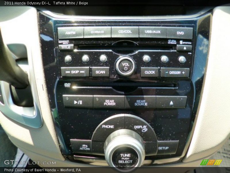 Taffeta White / Beige 2011 Honda Odyssey EX-L