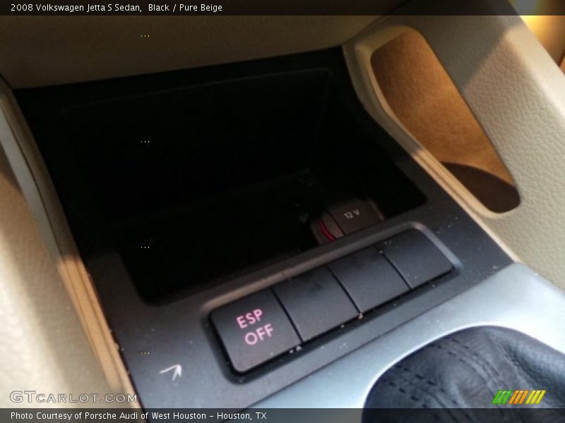 Black / Pure Beige 2008 Volkswagen Jetta S Sedan