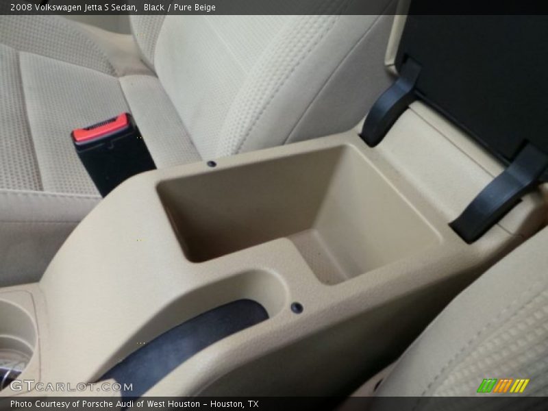 Black / Pure Beige 2008 Volkswagen Jetta S Sedan